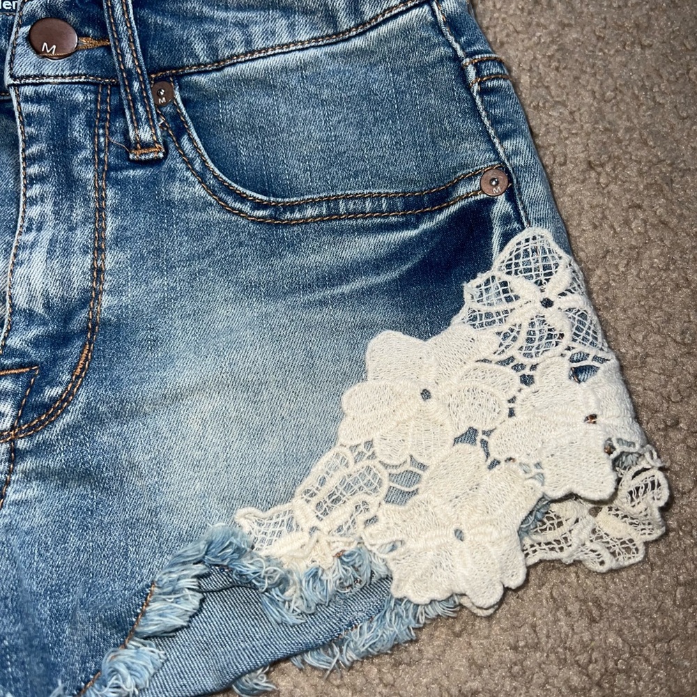 Target High Rise Jean Shorts - Picture 3 of 5